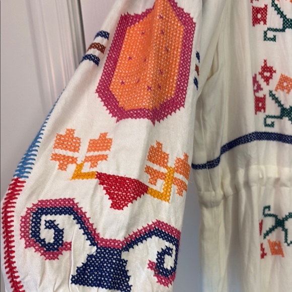 Farm Rio Embroidered Midi Dress - Picture 6 of 10